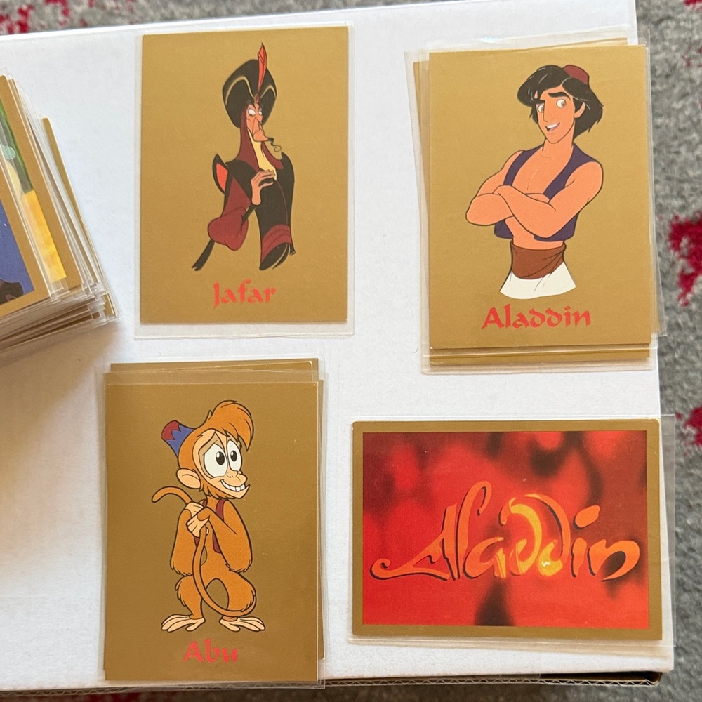 Vintage 1993 SkyBox Disney Aladdin Trading Cards (76 cards of 90 piece set)